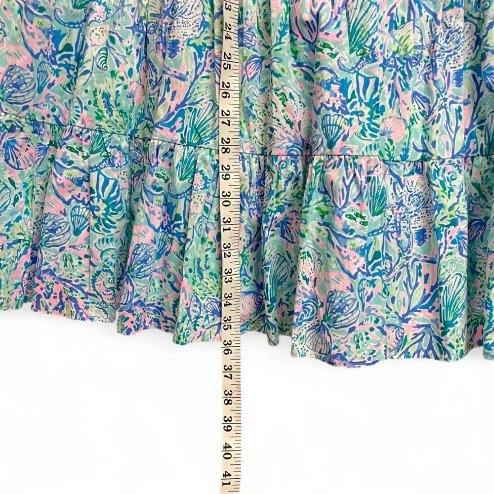 Lilly Pulitzer Trina Dress Surf Blue Soleil It On Me Preppy Dress Womens Medium - Picture 9 of 9
